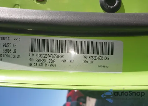 2015 Dodge Challenger R/T Plus z USA, uszkodzony, nr VIN 2C3CDZBT4FH708368